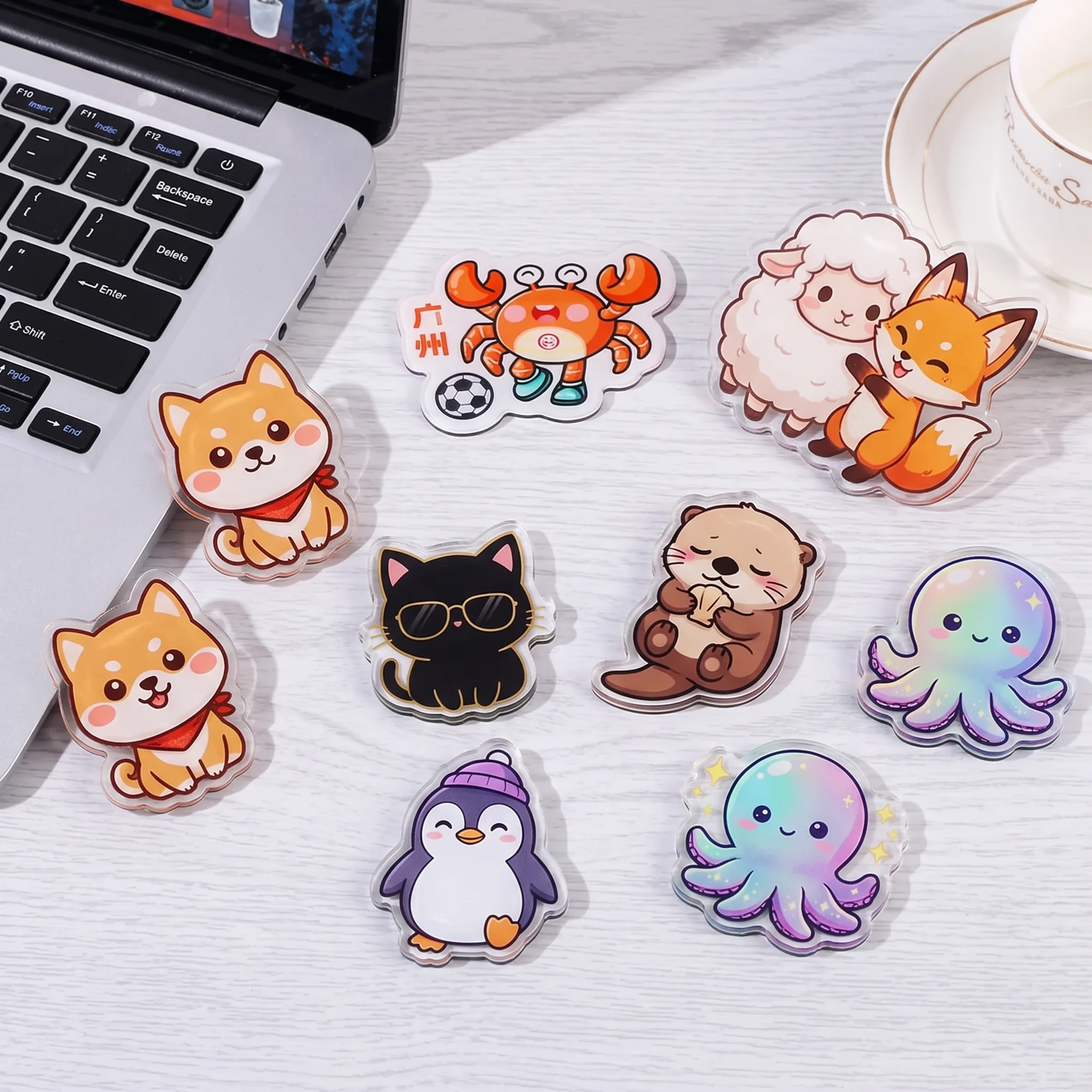Custom cartoon fridge magnets for retail gifts and promotional collections